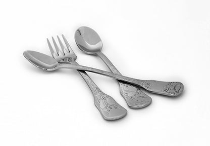 3-Piece Baby Flatware Set – Safari Friends