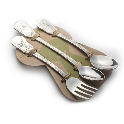 Klenimals Safari Friends Baby Flatware - 3 piece set